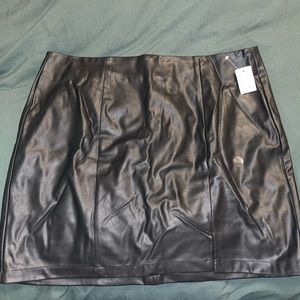 Aeropostale Leather Skirt